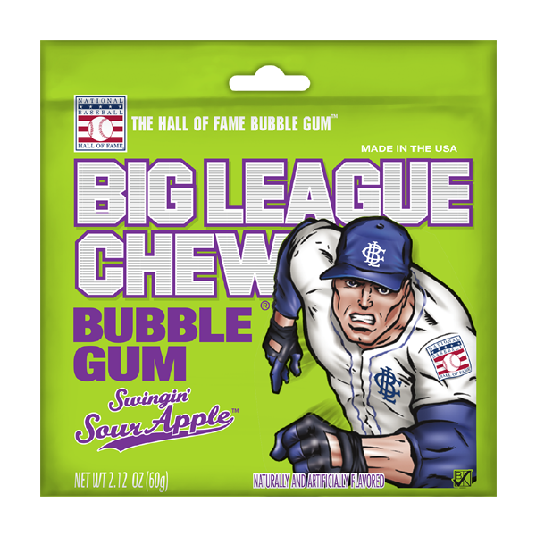 Big League Chew - Bubble Gum - Swingin' Sour Apple