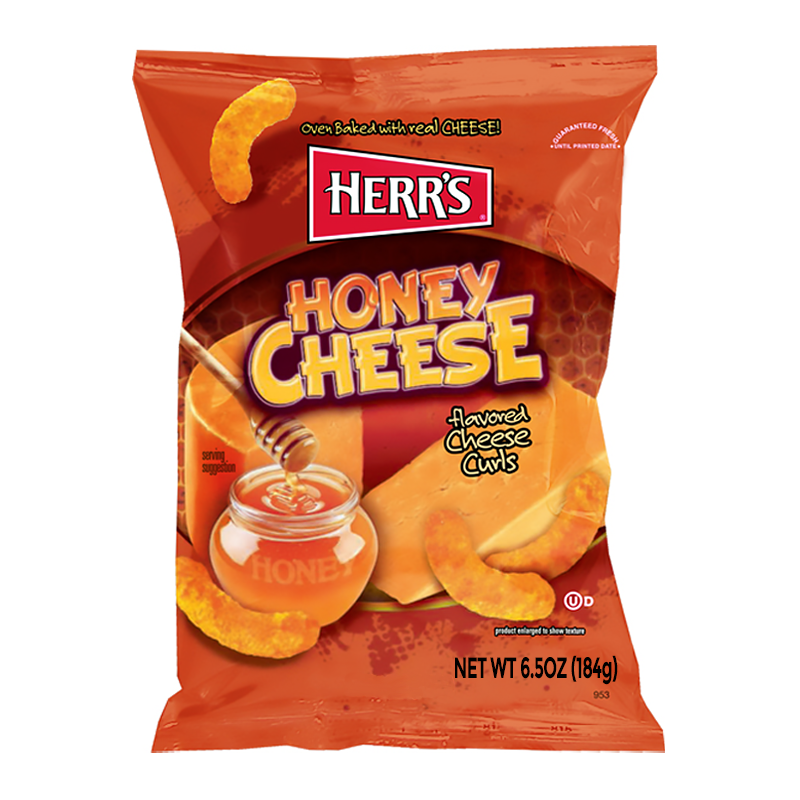 Herr's Honey Cheese Cheese Curls 184g (USA)