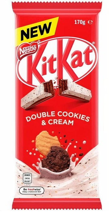Double Cookies & Cream Kit Kat Block 170g