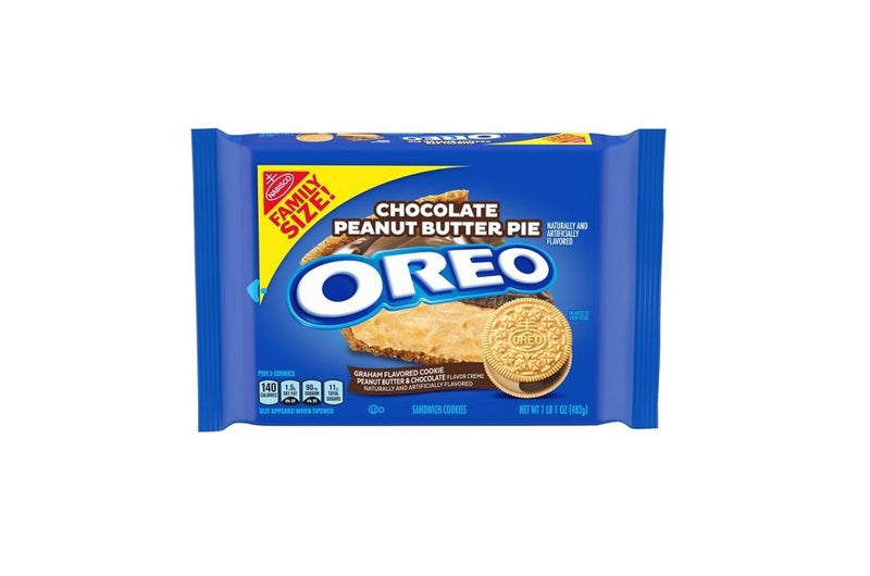 Oreo Chocolate Peanut Butter Pie Sandwich Cookies Family Size