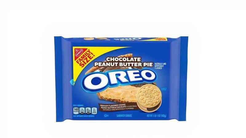 Oreo Peanut Butter Flavor Creme Chocolate Sandwich Cookies Family Size